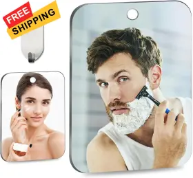 Xoudsi 702103516333 Shower Mirror Fogless For Shaving 7.5x5.5 Inch 30% 7.5l X 5.5w Silver