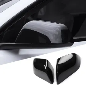 3-glossy Xtnueotr 240425 For Tesla Model 3 Rearview Mirror Guard Cover Side Black