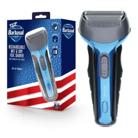 Xtreme Digital Lifestyle Accessories 805106840051 Barbasol Rechargeable Electric Wet And Dry Foil Shaver With Stainless Steel B
