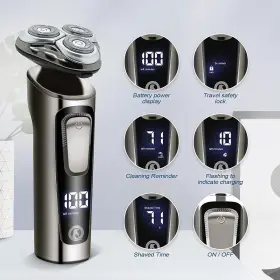 Txd-777 Yevheniys Wet And Dry Rechargeable Electric Shaver For Men Cordless Beard Shave