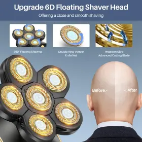 Yhayho 605129183407 Head Shavers For Bald Men Rotary Electric Razor Cordless Shaver Multi #3