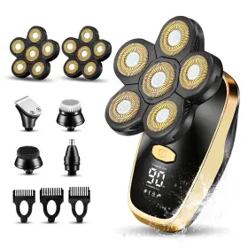 Yhayho 605129183407 Head Shavers For Bald Men Rotary Electric Razor Cordless Shaver Multi