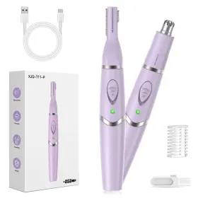 Xjq-t11-2t-lp Yinowt Ear And Nose Hair Trimmer For Women 2025 Professional Painless 2 In 1 Usb Rec