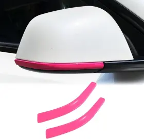 Yjmyhsjst08 Yjmotor Fit Ttesl Model 3 Side Mirror Trim Strip Compatible With Pink