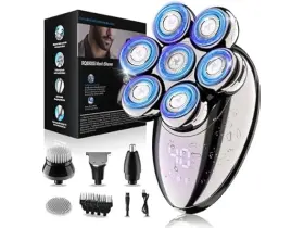 Ipx8 Yobeyux 635411668954 Waterproof Head Shaver Silver Medium