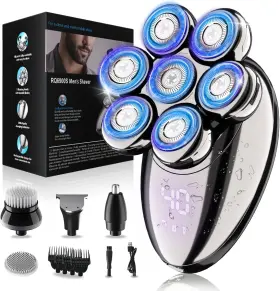 Ipx8 Yobeyux 711181209709 Head Shavers For Bald Men Electric Razor Waterproof Dry/wet Sha