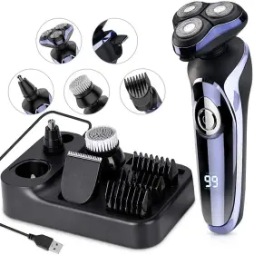 Yongyao 939140786007 Electric Razor For Men 4 In 1 Rotary Shaver Beard Trimmer