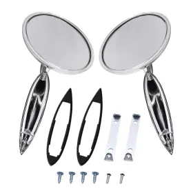 Yuchenshlp Sx-26194 Pair Left And Right Silvery 5 3/16 Inch L X 1 1/8 W 4 5/8 Diameter Silver