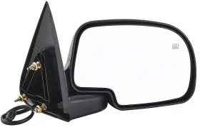 Zin132a Zaposts Passenger Side Mirror Power Heated Fits Chevy Silverado Gmc Sierra 1999-2002