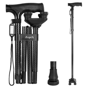Zeptx 602581843719 Folding Walking Quad Cane For Men And Women Ultra Lightweight Sturdy Height A Zeptx 602581843719 Folding Walking Quad Cane For Men And Women Ultra Lightweight Sturdy Height A