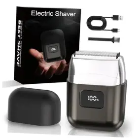 Rw-99 Zhongshan Junxinyan Trading Co. Ltd. Electric Foil Shavers For Men Mini Razor With 3 Floating Blades Grey