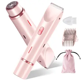 Ziouus-bt-wbt01 Ziou Bikini Trimmer For Women 2-in-1 Dual Head Electric Razors Pubic Ha