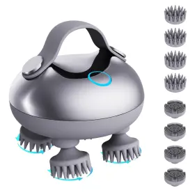 Znn-esm01-sl Znnfemai Electric Scalp Massager Hair Growth Ipx7 Waterproof Rechargeable Head Massag