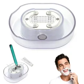 Zoanchig 704076901574 Portable Razor Rinser Cleaner Quick Shaving Cleaning Tool 1pc Clear