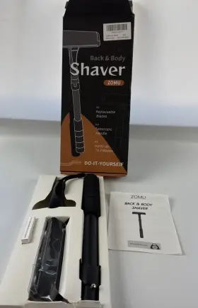 Zo006 Zomu Back Body Shaver Telescopic Handle Replaceable Blades Practical Gag Gift