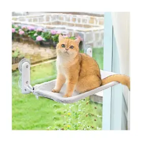 Cwp-g52 Zoratoo Cordless And Foldable Cat Window Perch With Metal Frame Reversibl... Fast Ship