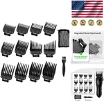 12-PACK Wahl Clipper Set Versatile Hair Cutting Combs & Taper. Fixed Price $15.99.