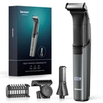 Body Hair Trimmer For Men 2 In 1 Dual-head Electric Shaver & Groomer, Black. Fixed Price $42.90.
