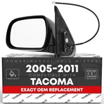 Driver Side Mirror For Toyota Tacoma - Powered, Manual Folding, Flat Glass .... Fixed Price $57.94.
