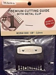 Wahl # ,1/8" 3,MM Premium Cutting Guide Non Slip Metal Clip 3354-1300. Fixed Price $6.88.