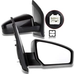 Black L&r Side Mirrors Sentra 2007-2012 Smooth Glass Non-folding Non-heated. Fixed Price $133.99.