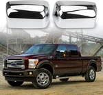 Chrome Top Half Mirror Caps Cover Trim Directly Replace 2008-2016 Ford F250. Fixed Price $68.33.