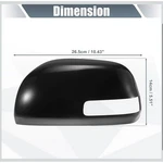 Black Left Driver Side Mirror Cover For Toyota RAV4 2009-2013 W/signal. Fixed Price $27.30.