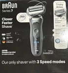Braun Series 360 Flex Waterproof 3-SPEED Men's Electric Shaver Kit 7189CC. Fixed Price $128.19.