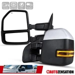 Fit 1999-2016 Ford F250 F350 Chrome Power Heated Towing Mirrors+smoke Led Signal. Fixed Price $189.04.