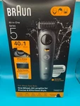 Braun AIO5510 All-in-one Series Trimmer Kit, Moonstone Grey. Sealed. Fixed Price $29.95.