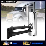 Door Mirror Chrome Power Heated W/arm For Kenworth T680 T880 W990 Left Side. Fixed Price $269.68.