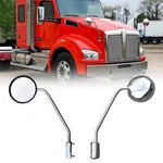 Pair Round Hood Mirror For Kenworth T680 T880 Peterbilt 579 587 Replac.... Fixed Price $250.35.