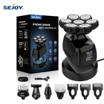 Sejoy 7D Head Shaver For Bald Men 6 In 1 Electric Razor Nose Trimmer Waterproof. Fixed Price $54.99.