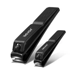 Bezox Clippers Set Of 2 - Stainless Steel Toenails Small, Deep Black. Fixed Price $13.33.