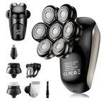 Shpavver 5 In 1 Detachable Electric Head Shaver MODEL:IPX7 Waterproof Led Screen. Fixed Price $22.99.
