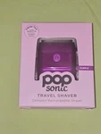 Pop Sonic Travel Shaver Compact Rechargeable Foil Razor Purple New In Box. Fixed Price $17.95.
