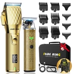 Fadeking Professional Hair Clippers For Men, Cordless Barber Gold+bronze. Fixed Price $73.43.