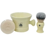 G.b.s Heavy Duty Ceramic Ivory Shaving Set - Mug With Knob Handle, Brush & Soap. Fixed Price $39.99.