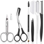 Eyebrow Trimmer Kit, 6 1 Scissors, Tweezer, Razor, Shaping.... Fixed Price $13.23.