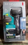 Remington Close And Comfortable Foil Shaver, Black, Cordless, 4000 PF7400. Fixed Price $44.99.