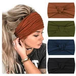Dreshow 4 Pack Turban Headbands For Women Wide Vintage Wraps Knotted Cut.... Fixed Price $15.50.
