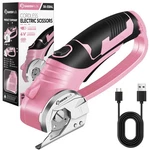 Sakerplus Cordless Electric SCISSORS,4V Boxed Rotary Cutter (pink),. Fixed Price $42.01.