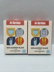 Pack Of 2- Meridian Replacement Blade Color Sky. Fixed Price $17.99.