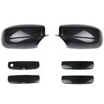 Sportuli Carbon Fiber Side Mirror Caps + Door Handle Covers Replace For 2011-.... Fixed Price $72.22.
