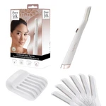 Pure Silk Dermaplaning Tool, Facial Exfoliator & Hair Remover, Led, 6 Heads. Fixed Price $12.99.