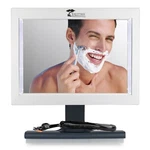 Fogless Shower Shaving Mirror W/ Led Light Anti Fog-storage Shelf. Fixed Price $37.95.