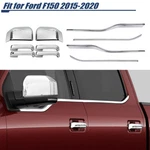Chrome Window Bottom Sill Side Mirror Cover Handle Trim Kit Ford F150 15-20. Fixed Price $130.99.