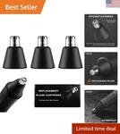 Replacement Blades Compatible With Manscaped Weed Whacker 1.0 & 2.0. Fixed Price $56.04.