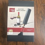 Vacu Vin Electric Wine Opener Automatic Corkscrew With Usb Charging. Fixed Price $35.00.