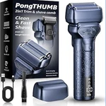 Pongthumb Electric Razor For Men With Pop Up Trimmer Rechargeable Cordless Foil. Fixed Price $51.67.